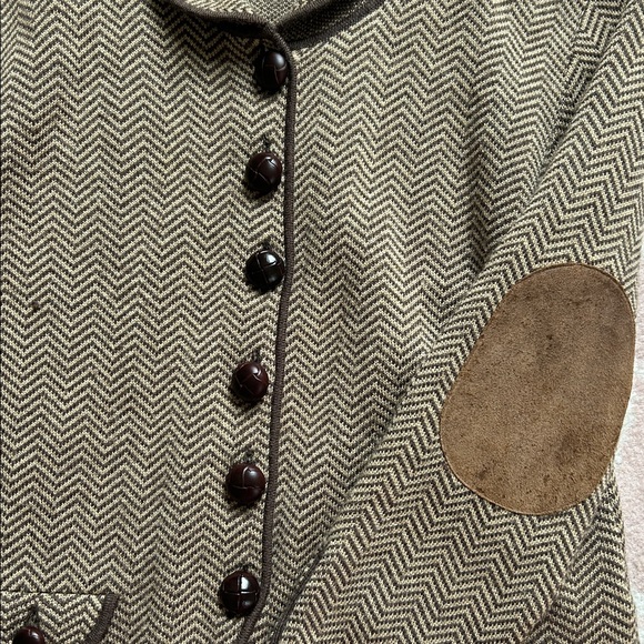 Banana Republic Taupe Chevron Knit Jacket - Picture 2 of 2